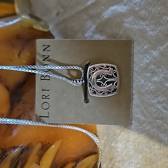 Lori Bonn sterling silver horseshoe pendant with chain. Sterling not plated. - Picture 2 of 5